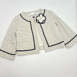 Janie and Jack girls' bouclé bloom jacket size 6